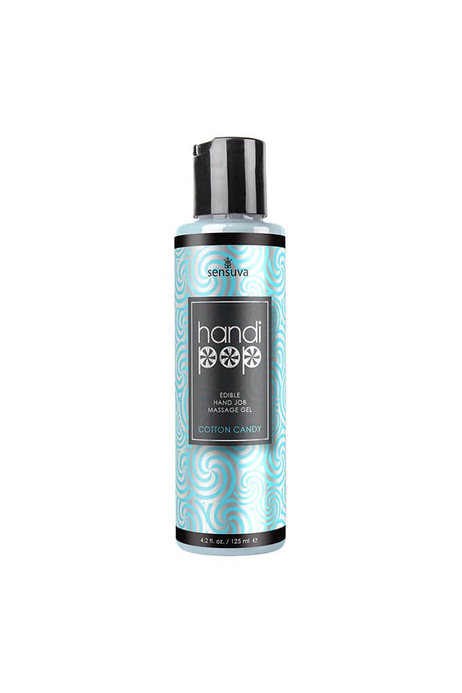 Sensuva - HandiPop Edible Handjob Massage Gel - 4.2oz - Cotton Candy Liquid - Tophatter Daily Deals