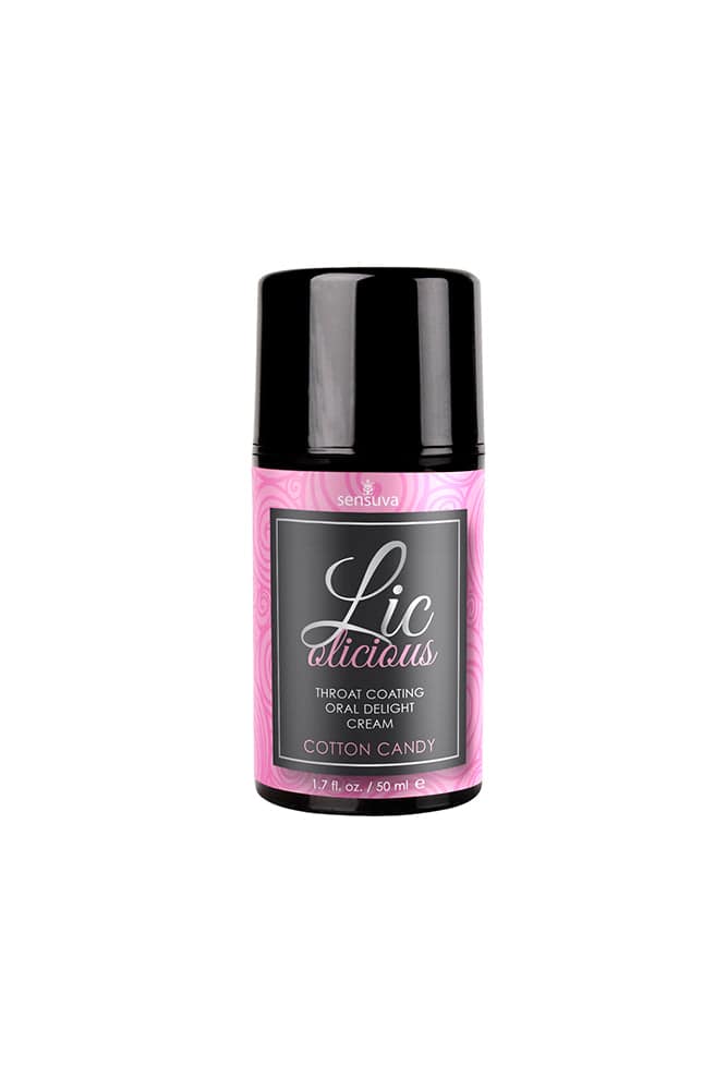 Sensuva - Licolicious - Throat Coating Cream - 1.7oz - Cotton Candy Liquid - Tophatter Daily Deals