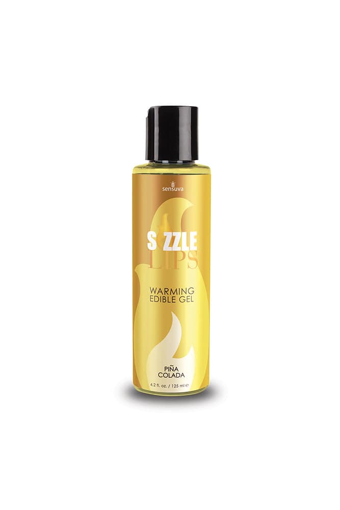 Sensuva - Sizzle Lips Edible Warming Gel - 4.2oz - Pina Colada Liquid - Tophatter Daily Deals