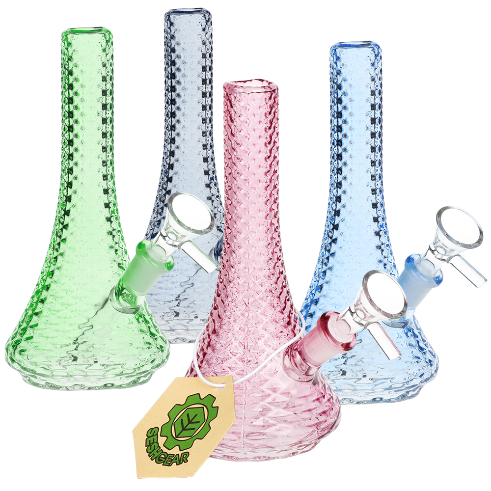 SeshGear Art Deco Mini Beaker Bong Bongs - Tophatter Daily Deals
