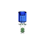 SeshGear Ash Catcher Herb Slide Transparent Blue Glass Bong Bowls - Tophatter Daily Deals