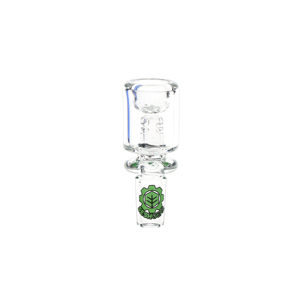 SeshGear Ash Catcher Herb Slide Transparent Clear Glass Bong Bowls - Tophatter Daily Deals