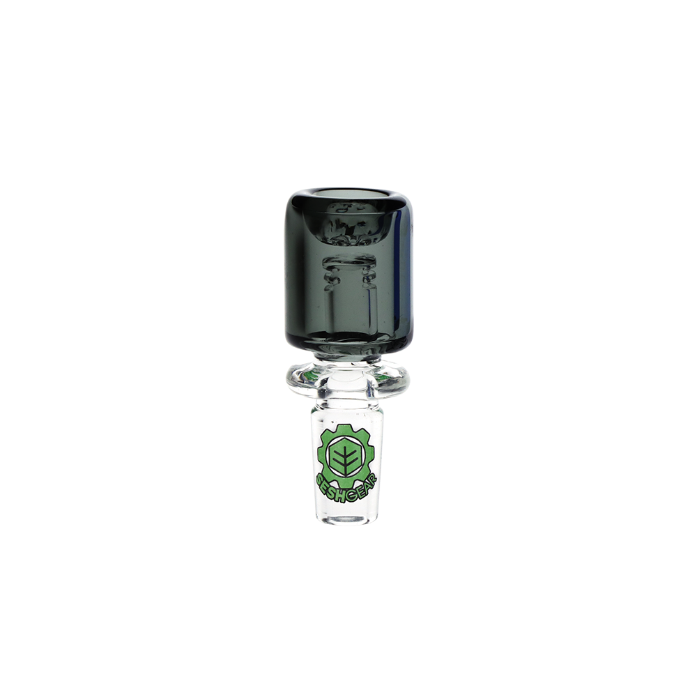 SeshGear Ash Catcher Herb Slide Transparent Gray Glass Bong Bowls - Tophatter Daily Deals