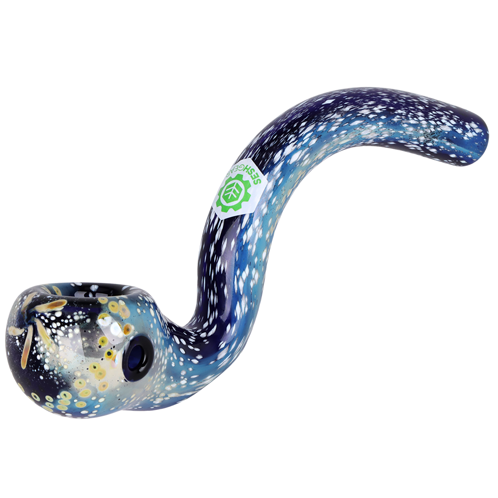 SeshGear Galaxy View Sherlock Pipe Hand Pipes - Tophatter Daily Deals