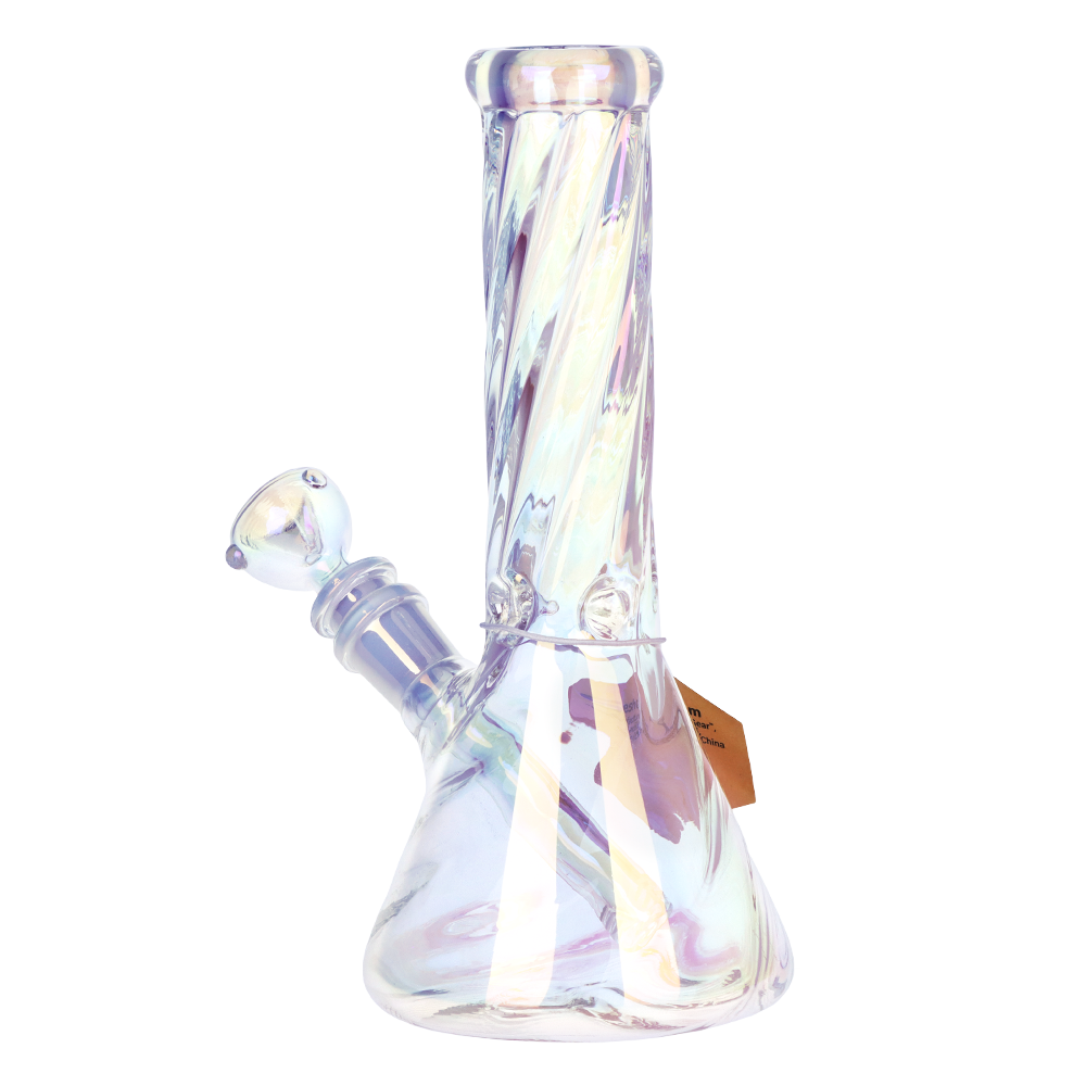 SeshGear Iridescent Twist Beaker Bong Bongs - Tophatter Daily Deals