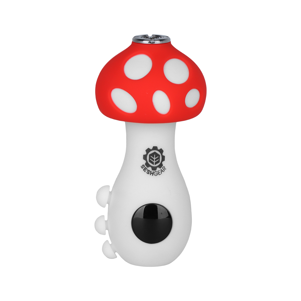 SeshGear Mushroom 510 Cartridge Battery Red Vaporizers - Tophatter Daily Deals