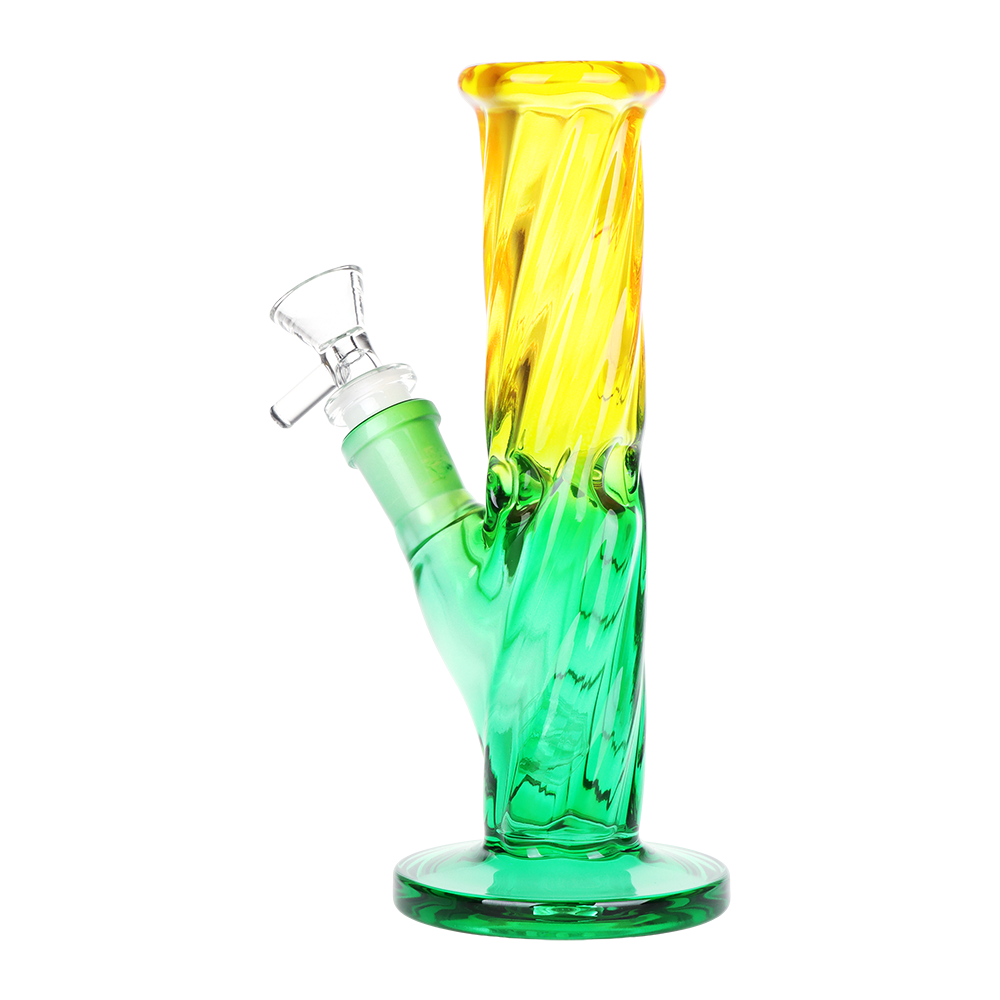 SeshGear Ombre Twist Straight Tube Bong Bongs - Tophatter Daily Deals