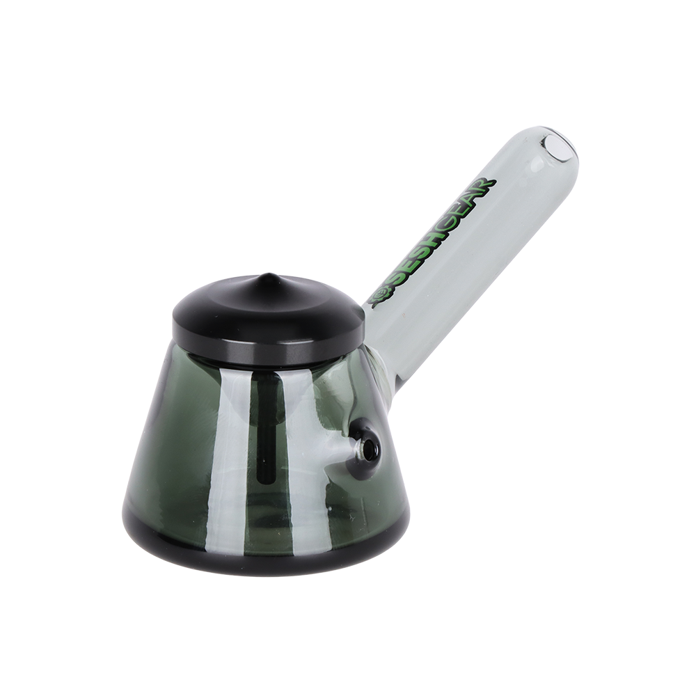 SeshGear Poke & Tamp Hand Pipe Transparent Gray Glass Hand Pipes - Tophatter Daily Deals