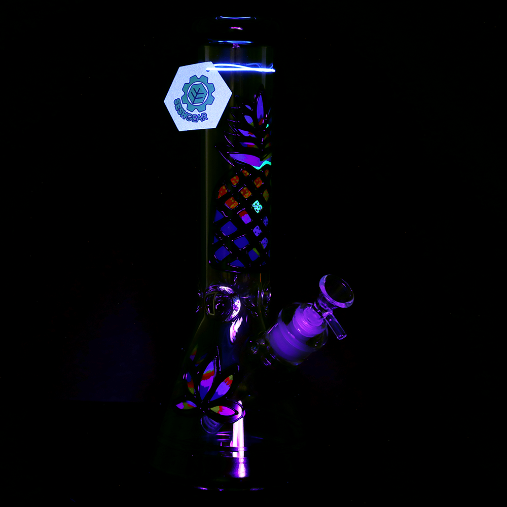 SeshGear Psychedelic Pineapple Beaker Bong Bongs - Tophatter Daily Deals