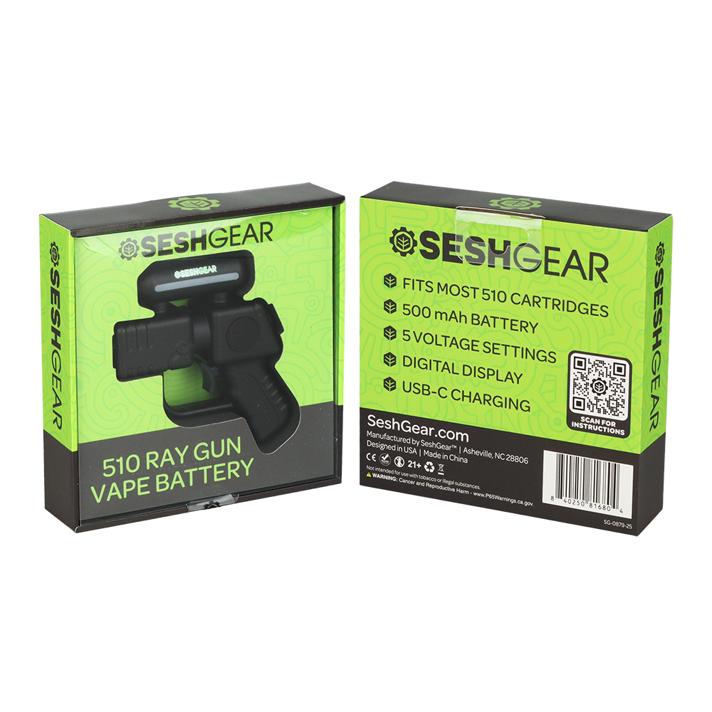 SeshGear Ray Gun 510 Cartridge Battery Vaporizers - Tophatter Daily Deals