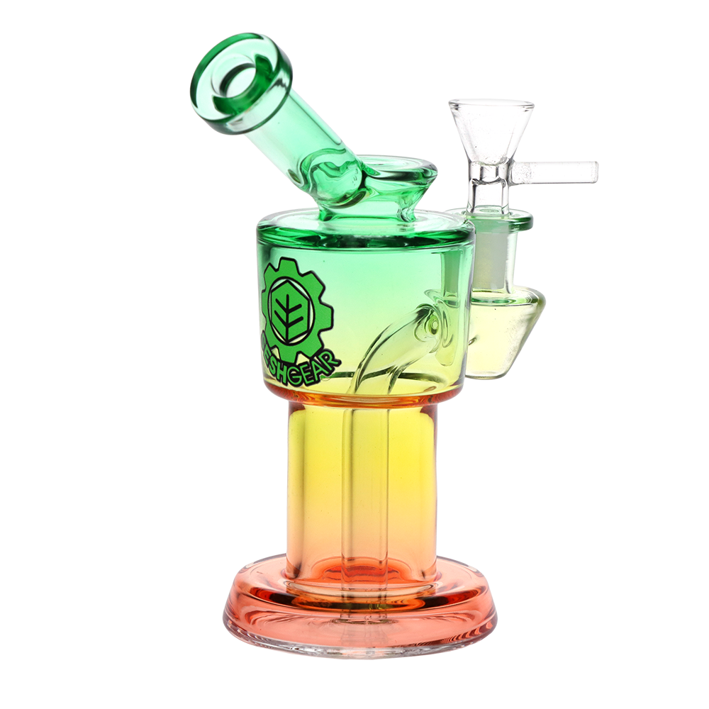 SeshGear Ombre Roboto Bong Green Yellow Red Gradient Bongs - Tophatter Daily Deals