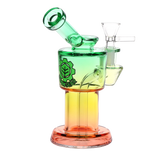 SeshGear Ombre Roboto Bong Green Yellow Red Gradient Bongs - Tophatter Daily Deals