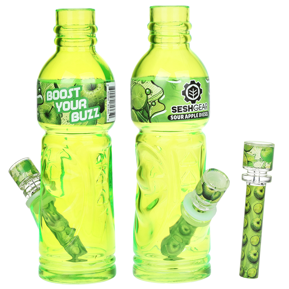 SeshGear Terpade Bottle Bong Sour Apple Diesel Bongs - Tophatter Daily Deals