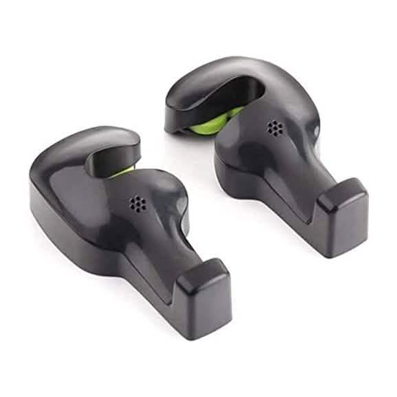 Set of 2: Universal Car Vehicle Back Seat Headrest Hanger Holder Hook Black Automotive - Tophatter Daily Deals