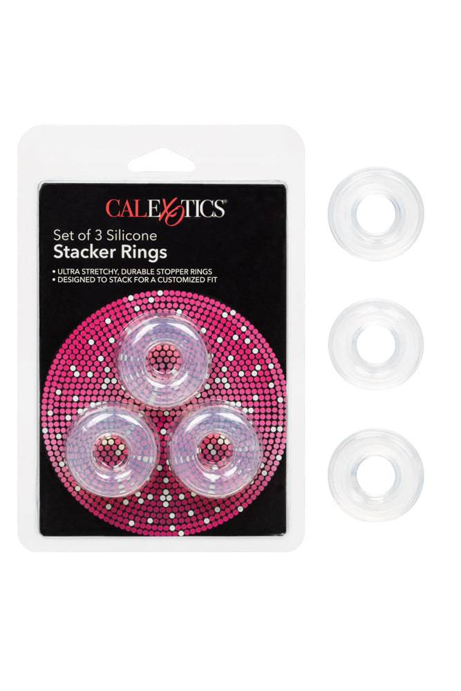 Cal Exotics - Set of 3 Silicone Stacker Rings Sex Toy - Tophatter Daily Deals