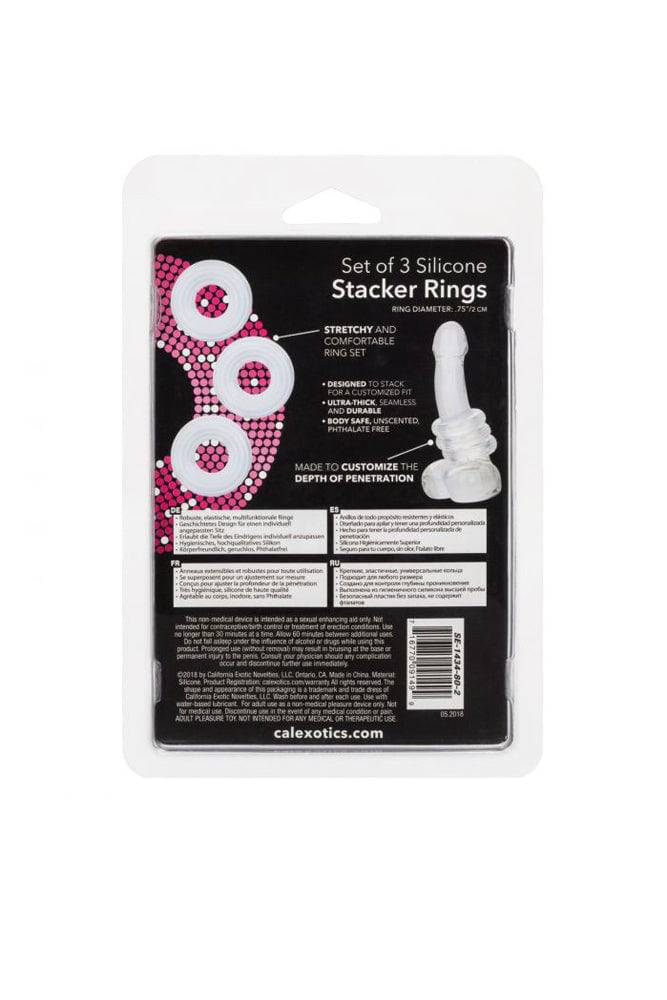 Cal Exotics - Set of 3 Silicone Stacker Rings Sex Toy - Tophatter Daily Deals