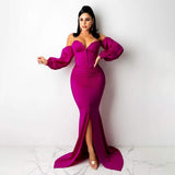 Sexy Off Shoulder Bodycon Party Dress Rose Red Women's Dresses - Tophatter Daily Deals
