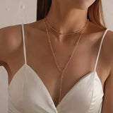 Sexy Tribal Style Iron Chain with Dangling Tassel Pendant Necklaces - Tophatter Daily Deals
