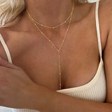 Sexy Tribal Style Iron Chain with Dangling Tassel Pendant Necklaces - Tophatter Daily Deals