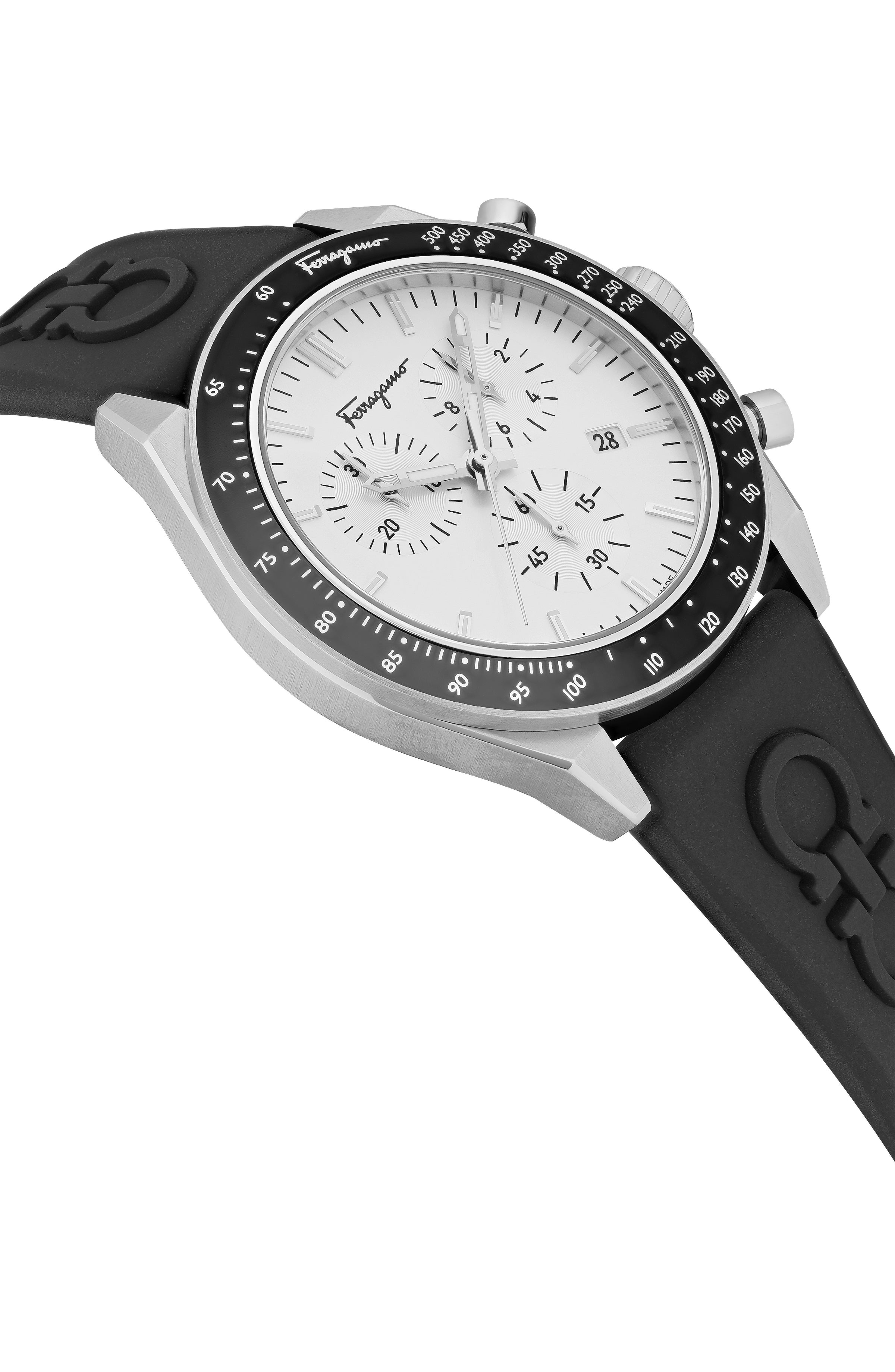 Ferragamo Urban Chrono Silicone Watch Watches - Tophatter Daily Deals