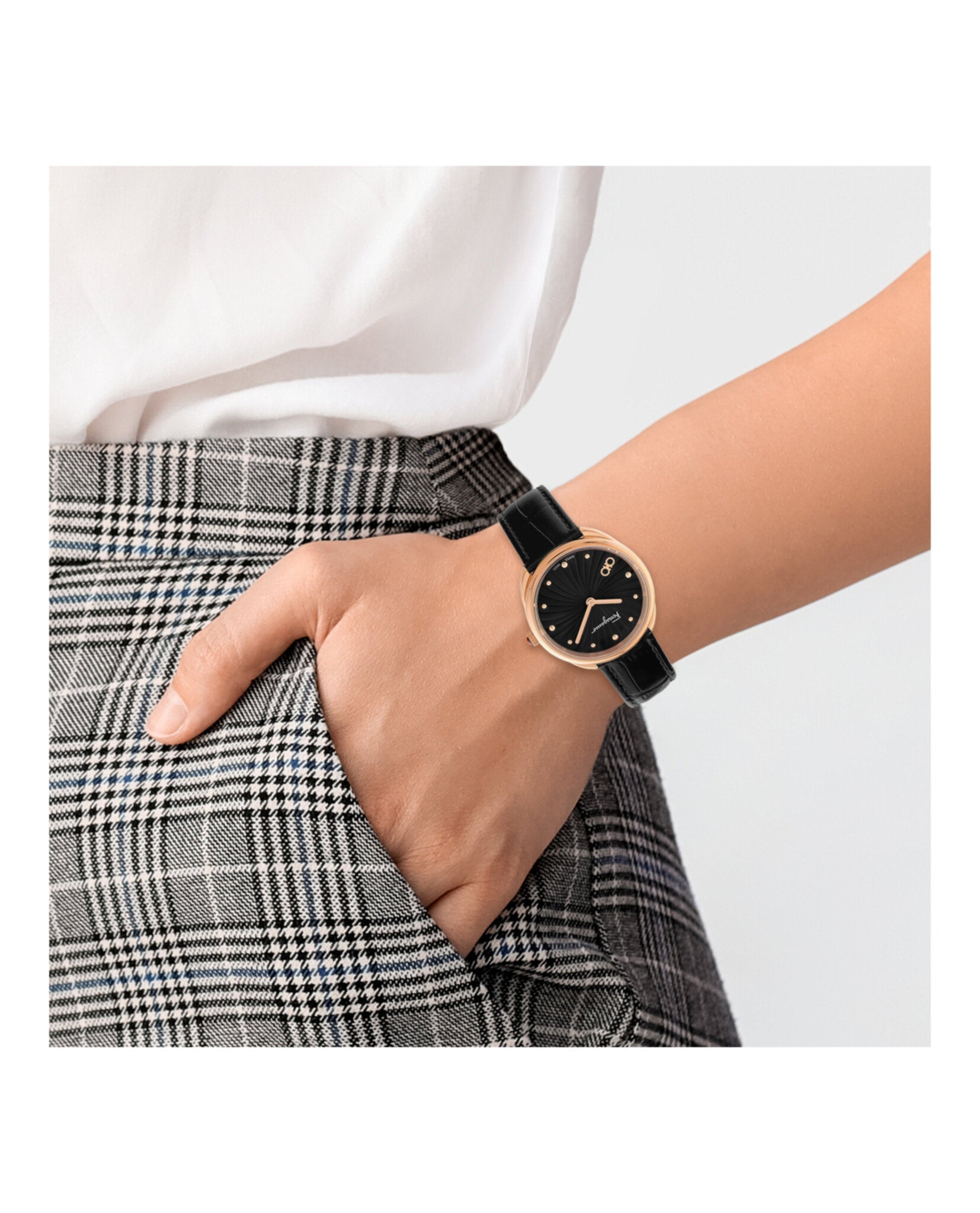 Ferragamo Cuir Strap Watch Watches - Tophatter Daily Deals