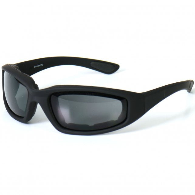 Hot Leathers Legendary Sunglasses with Padding and Smoke Lenses Sunglasses/Goggles - Tophatter Daily Deals