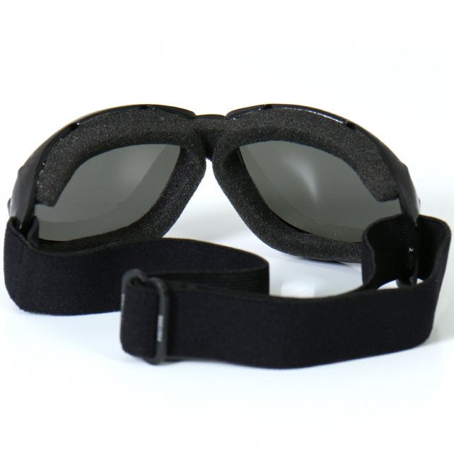 Hot Leathers Eliminator Style Motorcycle Riding Goggles with Smoke Lenses Sunglasses/Goggles - Tophatter Daily Deals