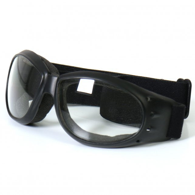 Hot Leathers Eliminator Style Motorcycle Riding Goggles with Clear Lenses Sunglasses/Goggles - Tophatter Daily Deals