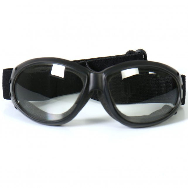 Hot Leathers Eliminator Style Motorcycle Riding Goggles with Clear Lenses Sunglasses/Goggles - Tophatter Daily Deals