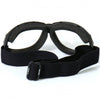 Hot Leathers Eliminator Style Motorcycle Riding Goggles with Clear Lenses Sunglasses/Goggles - Tophatter Daily Deals