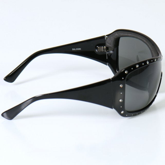 Hot Leathers Marilyn 2 Ladies Sunglasses w/ Pads and Rhinestones Sunglasses/Goggles - Tophatter Daily Deals