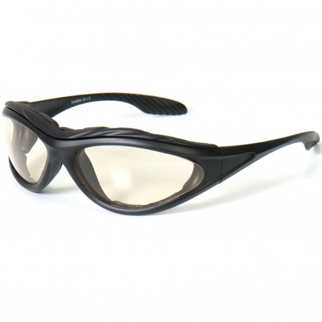 Hot Leathers Hero UV Active Sunglasses w/Transforming Lenses Removable Pads Sunglasses/Goggles - Tophatter Daily Deals