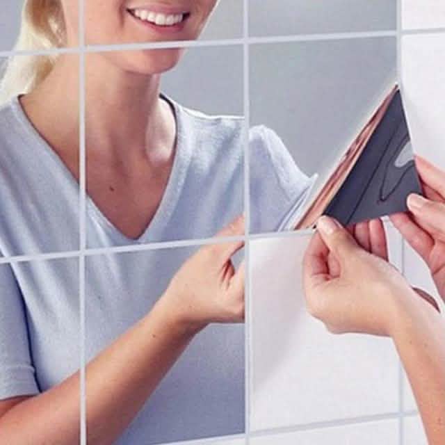 Shapes Wall Mirror Stickers Furniture & Decor - Tophatter Daily Deals