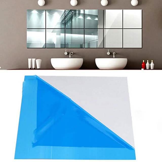 Shapes Wall Mirror Stickers Furniture & Decor - Tophatter Daily Deals
