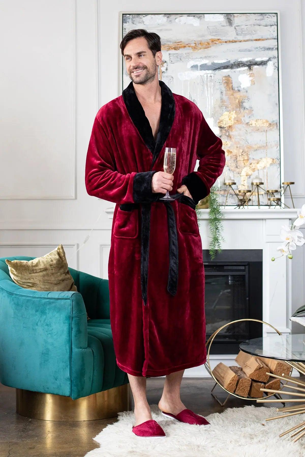 Cozy Mens Plush Robes – Built for Comfort, Designed to Last Everything Else - Tophatter Daily Deals