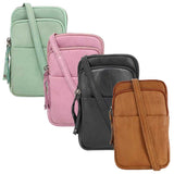 Shay Leather RFID Crossbody Purse Handgun Purses - Tophatter Daily Deals