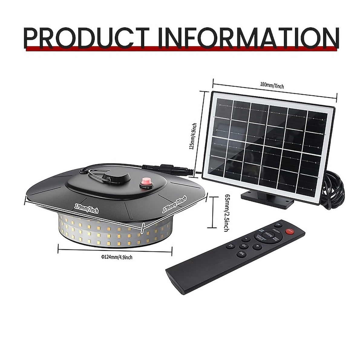 Solar Shed Light with Remote, 224 LED Pendant Work Light with Motion Sensor Solar Outdoor Lights - Tophatter Daily Deals