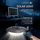 Solar Shed Light with Remote, 224 LED Pendant Work Light with Motion Sensor Solar Outdoor Lights - Tophatter Daily Deals
