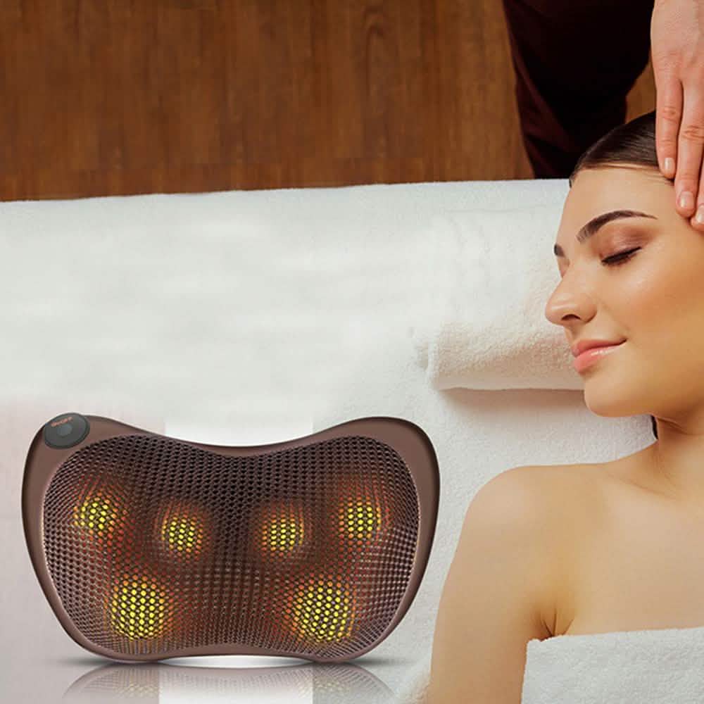 Shiatsu Massage Pillow with Heat Health & Wellness - Tophatter Daily Deals