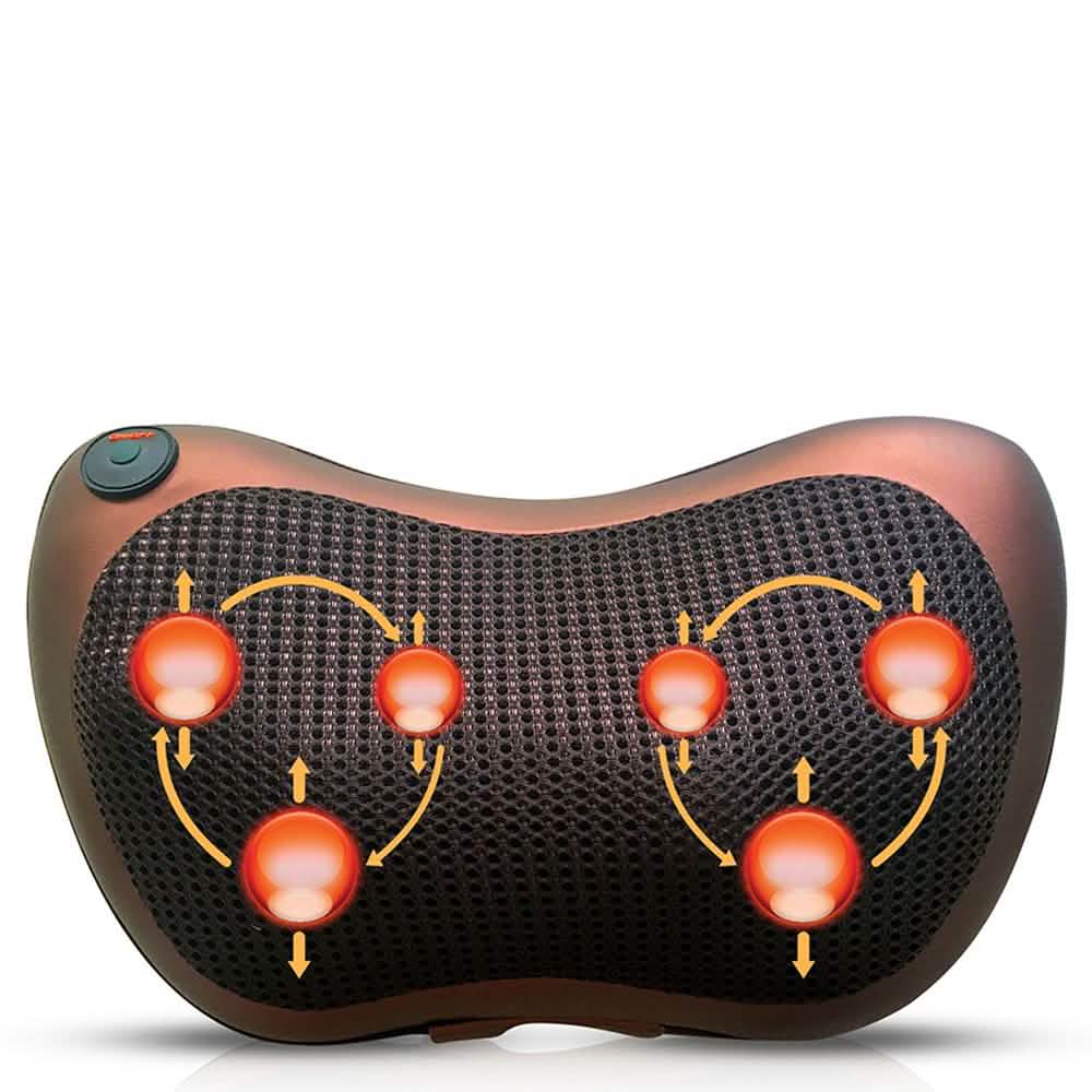 Shiatsu Massage Pillow with Heat Health & Wellness - Tophatter Daily Deals