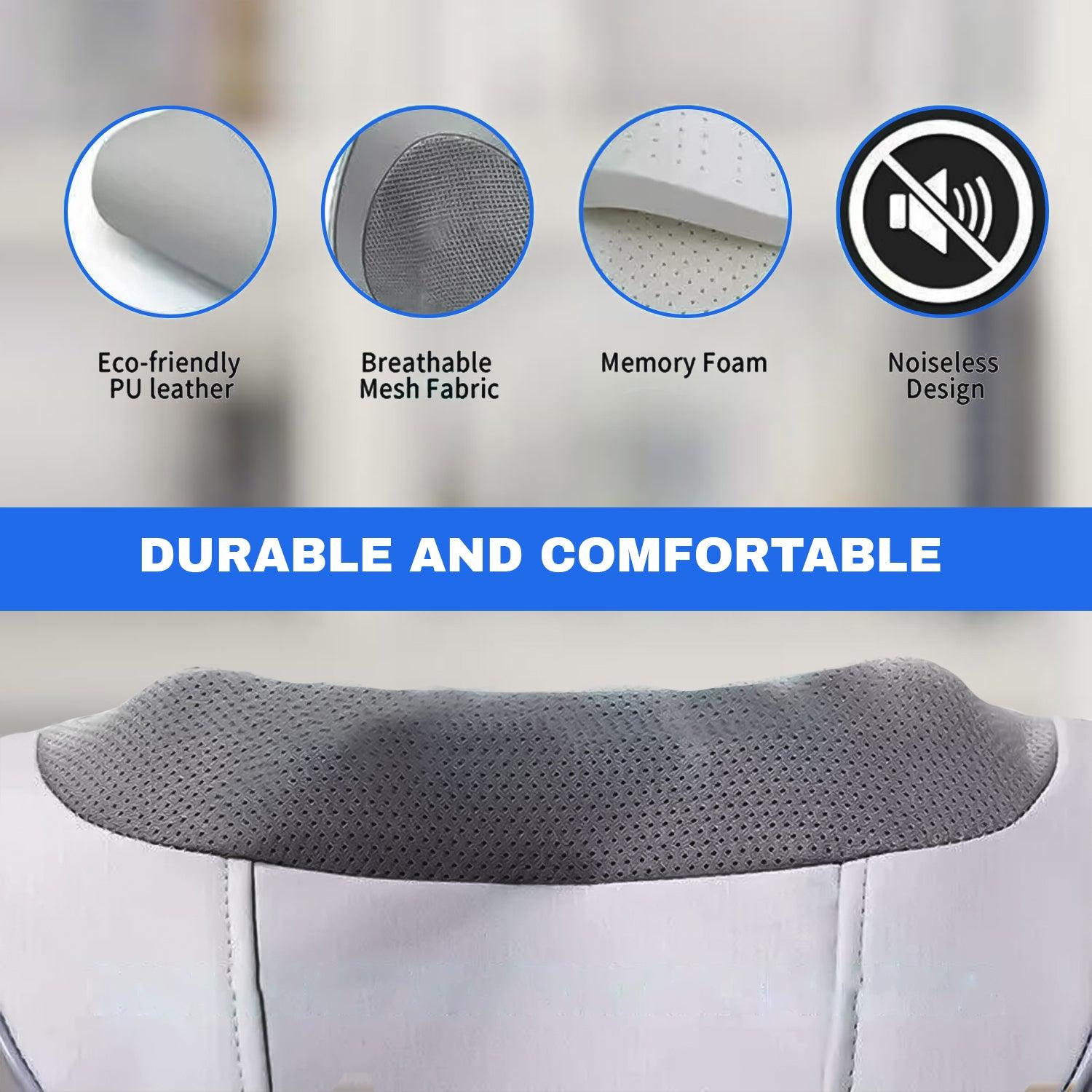 Shiatsu Pillow Massager - Massage Pillow Neck Shiatsu Deep Kneading Shoulder Back Foot Heat 3d Massager Health & Beauty - Tophatter Daily Deals