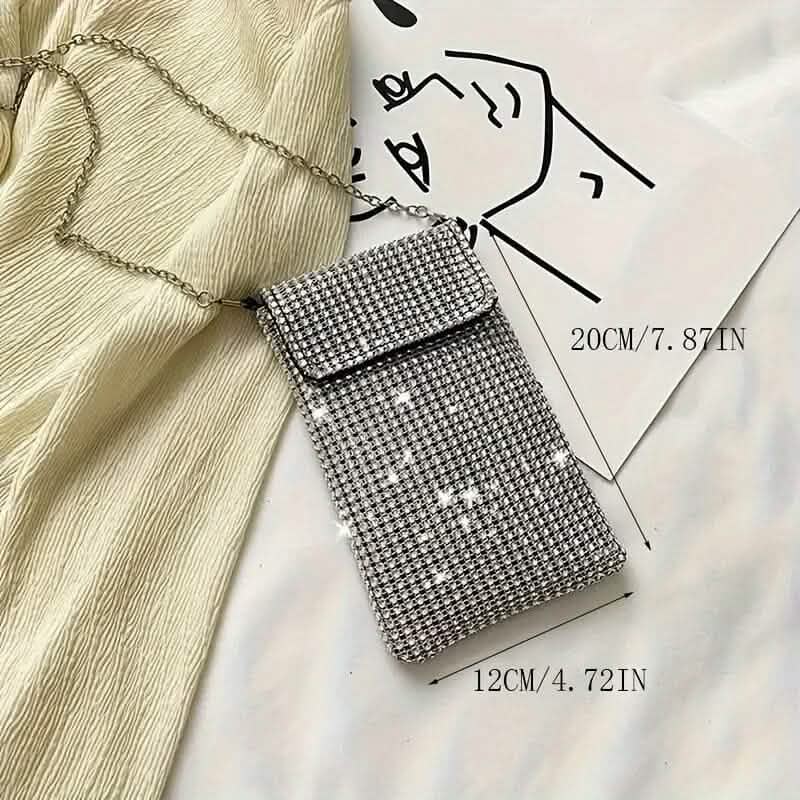 Shimmering Bling Rhinestone Crossbody Purse Handbags & Wallets - Tophatter Daily Deals