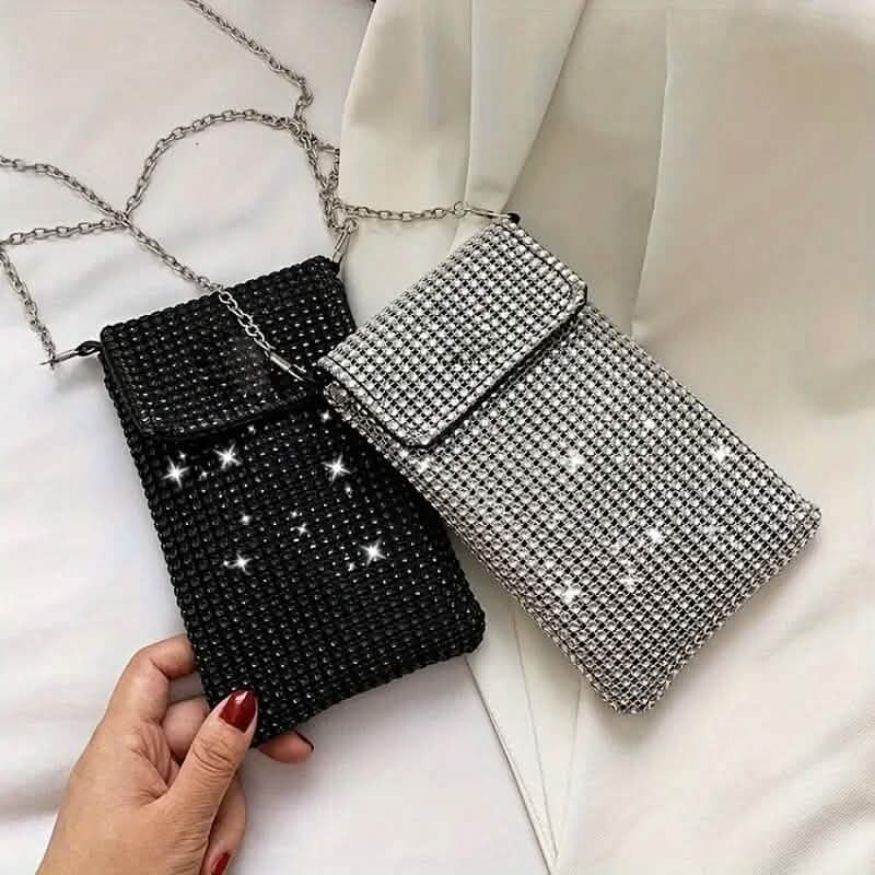 Shimmering Bling Rhinestone Crossbody Purse Handbags & Wallets - Tophatter Daily Deals