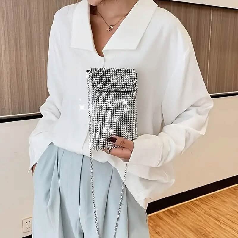 Shimmering Bling Rhinestone Crossbody Purse Handbags & Wallets - Tophatter Daily Deals