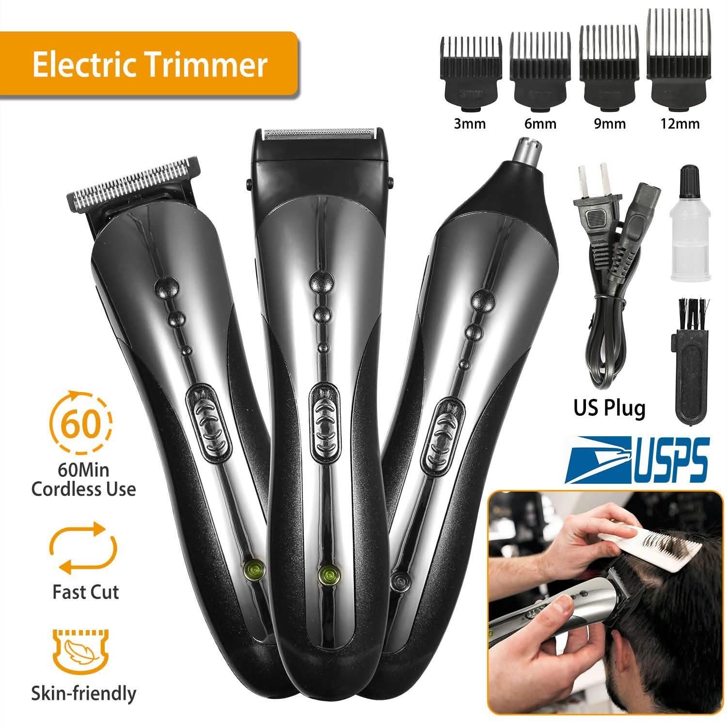SHINON Men Electric Hair Clipper 3-in-1 Men's Grooming - Tophatter Daily Deals
