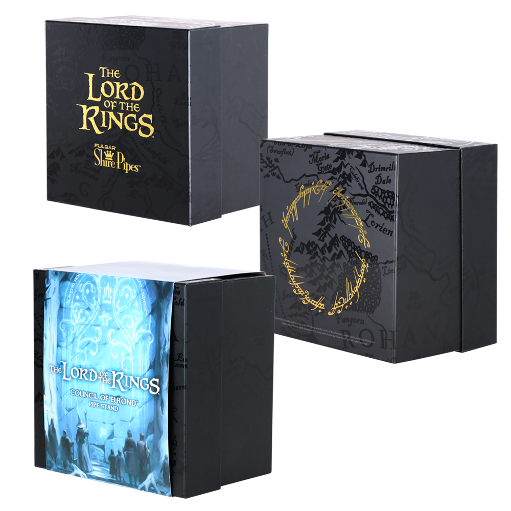 COUNCIL OF ELROND™ Multi-Pipe Wood Display Stand | Shire Pipes™ x The Lord of the Rings™ Traditional Pipes - Tophatter Daily Deals