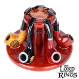 COUNCIL OF ELROND™ Multi-Pipe Wood Display Stand | Shire Pipes™ x The Lord of the Rings™ Traditional Pipes - Tophatter Daily Deals