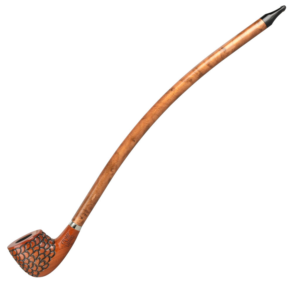 Shire Pipes Engraved Churchwarden Smoking Pipe | The Archivist Traditional Pipes - Tophatter Daily Deals