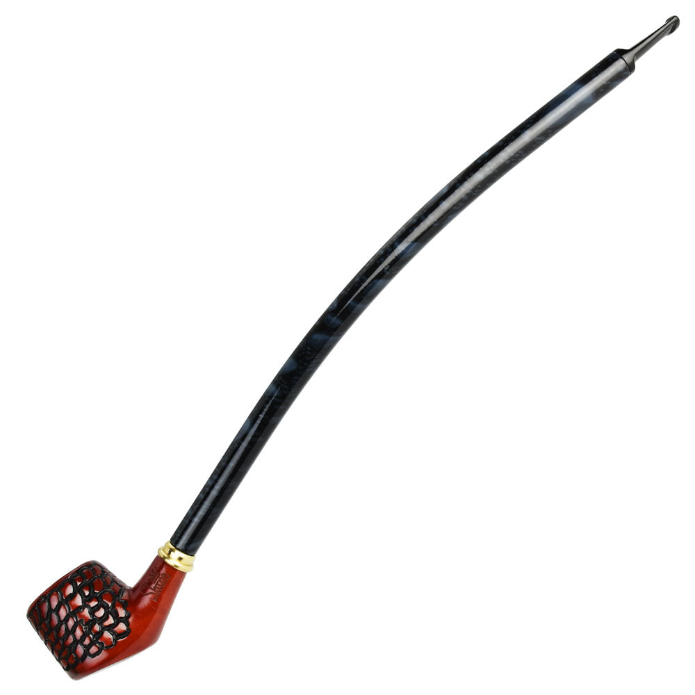 Shire Pipes Engraved Churchwarden Smoking Pipe | The Connoisseur Traditional Pipes - Tophatter Daily Deals