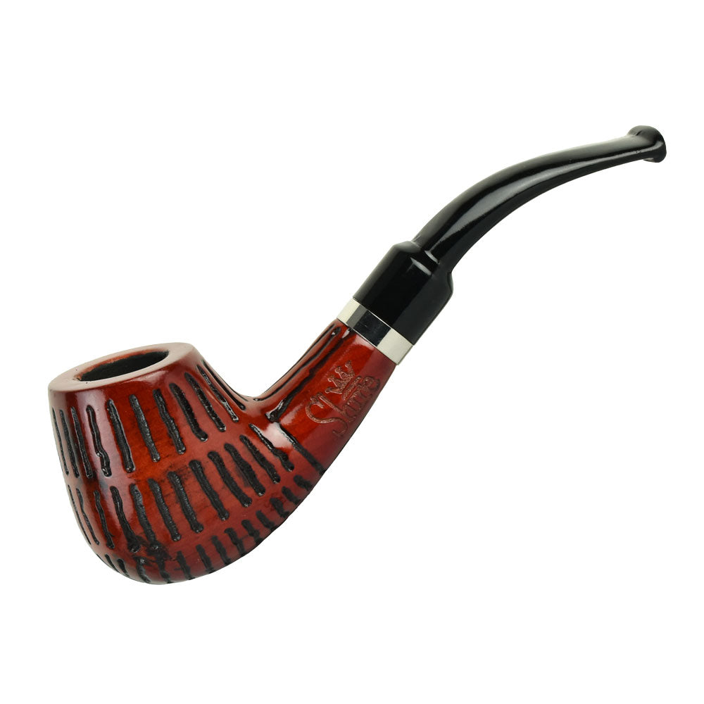 Shire Pipes Engraved Bent Brandy Smoking Pipe | The Mad Dash Traditional Pipes - Tophatter Daily Deals